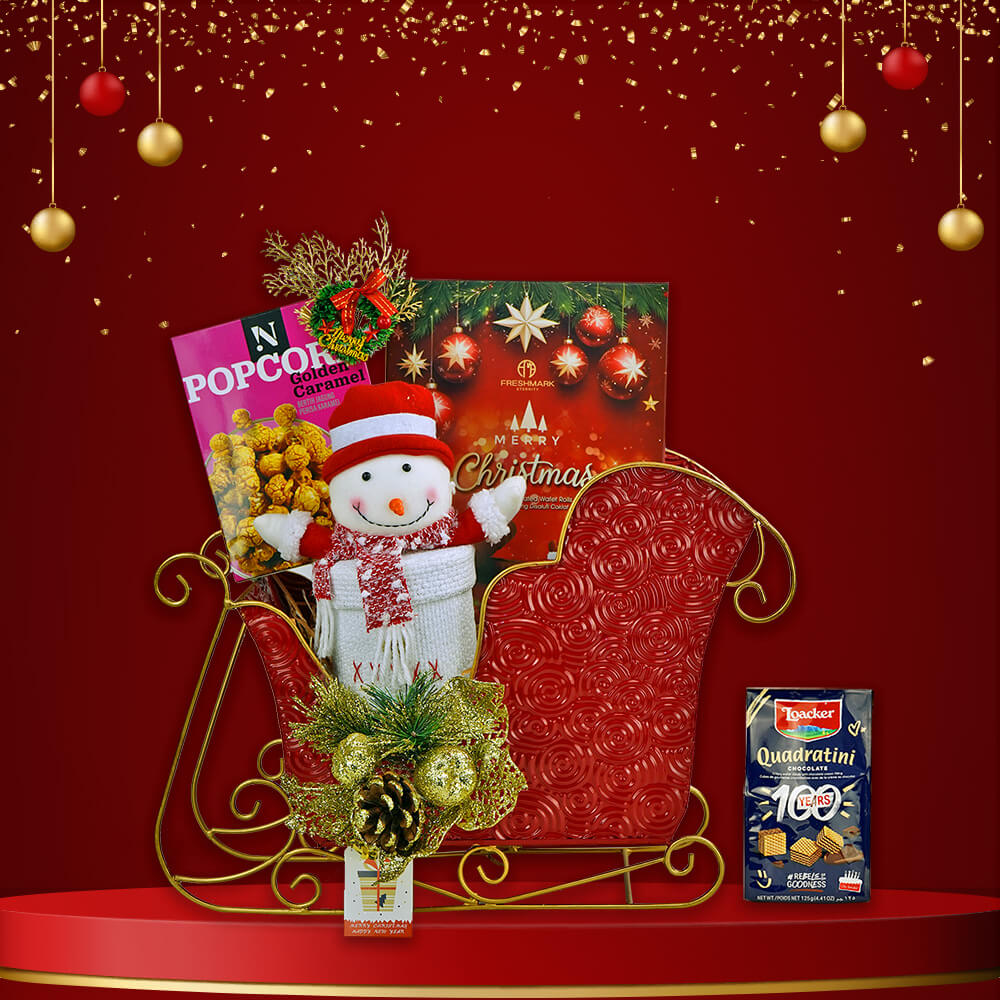 Hamper World Frosty Cuddle Sleigh